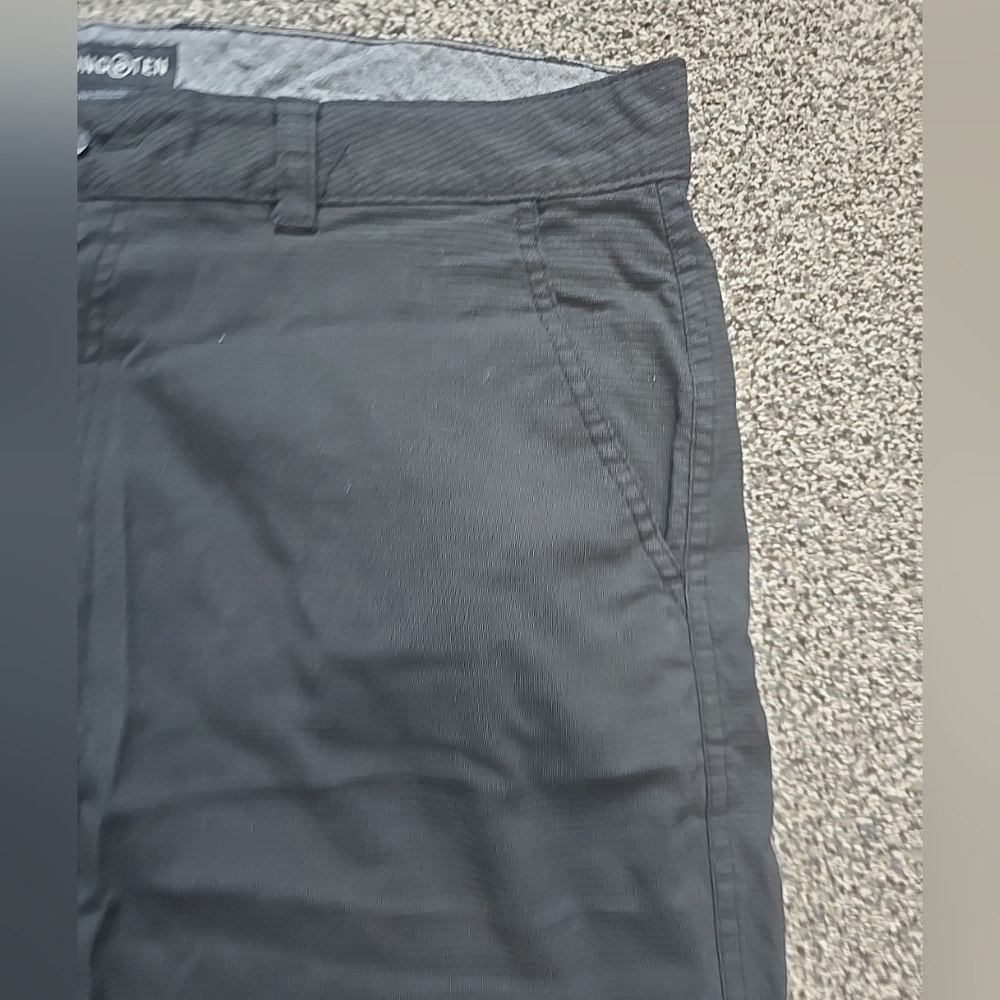 Hang Ten Chino shorts lightweight hybrid walkshorts Mens 38 Black - Picture 9 of 11